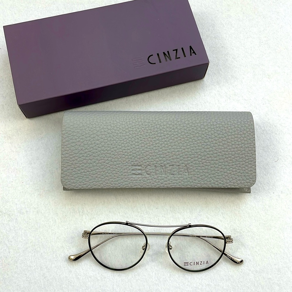 NWT CINZIA Glasses Frame, case and box